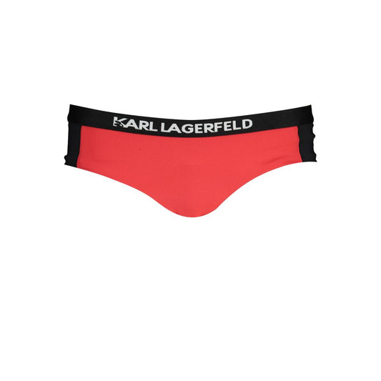 Karl Lagerfeld Rosso Poliammide Women Swim Brief Karl Lagerfeld