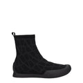 Valentino Garavani Black Fabric High Top Sneakers Valentino Garavani