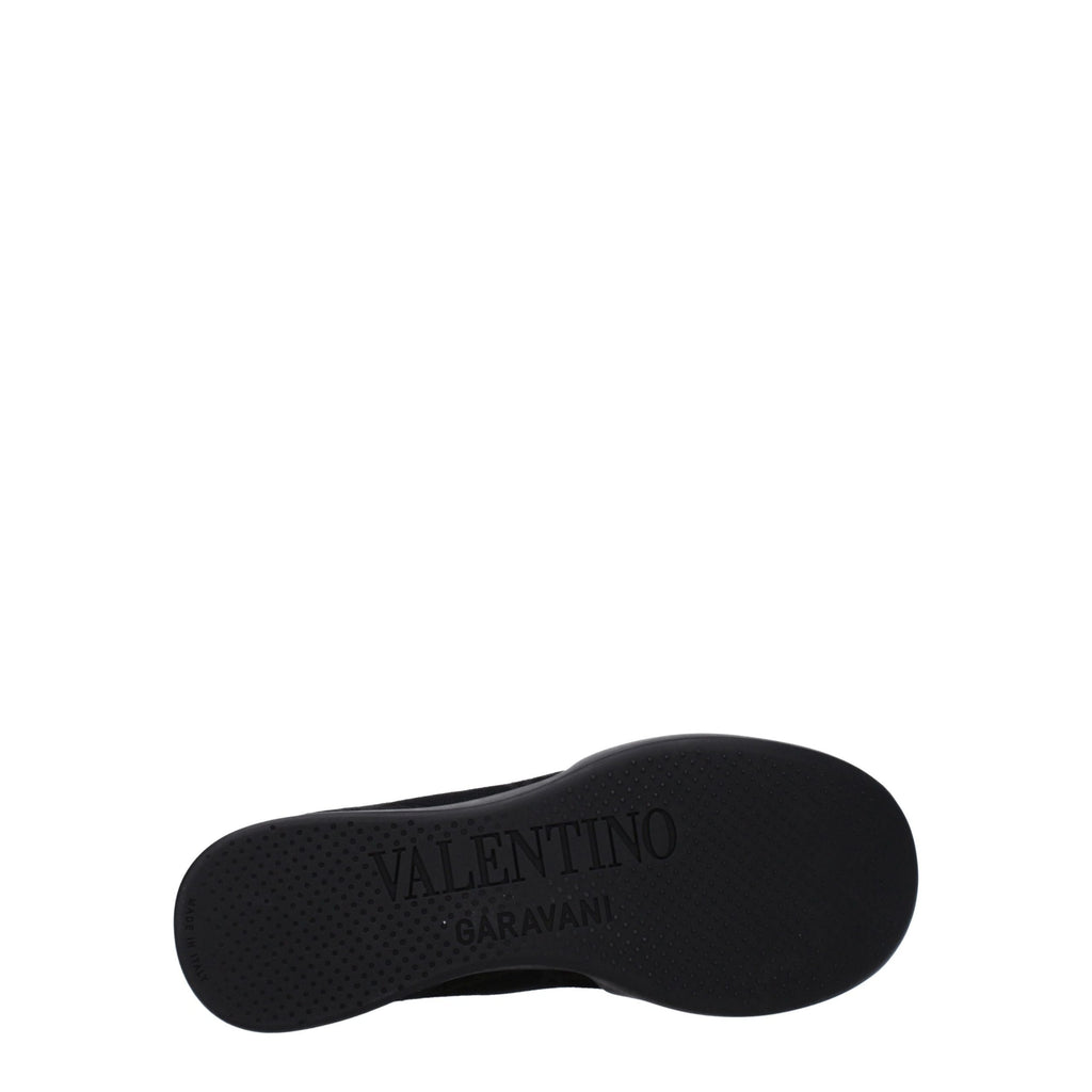 Valentino Garavani Black Fabric High Top Sneakers Valentino Garavani