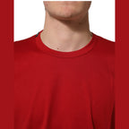 Dolce & Gabbana Red Goodluck 2023 Cotton Crew Neck T-shirt