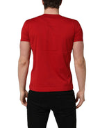 Dolce & Gabbana Red Goodluck 2023 Cotton Crew Neck T-shirt