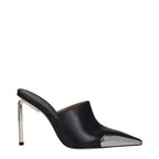 Off-White Black Leather High Heel Pumps Off-White