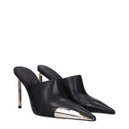 Off-White Black Leather High Heel Pumps Off-White