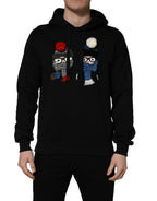 Dolce & Gabbana #dgfamily Black Cotton Hooded Men Sweatshirt Sweater