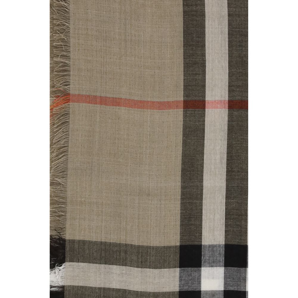 Burberry Beige Wool Oves Aries Scarf - Eljoys Fashion 