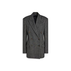 Brunello Cucinelli Black Elastane Blazer Brunello Cucinelli