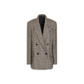 Brunello Cucinelli Brown Alpaca Leather Blazer Brunello Cucinelli