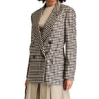 Brunello Cucinelli Brown Alpaca Leather Blazer Brunello Cucinelli