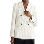 Brunello Cucinelli White Wool Blazer Brunello Cucinelli