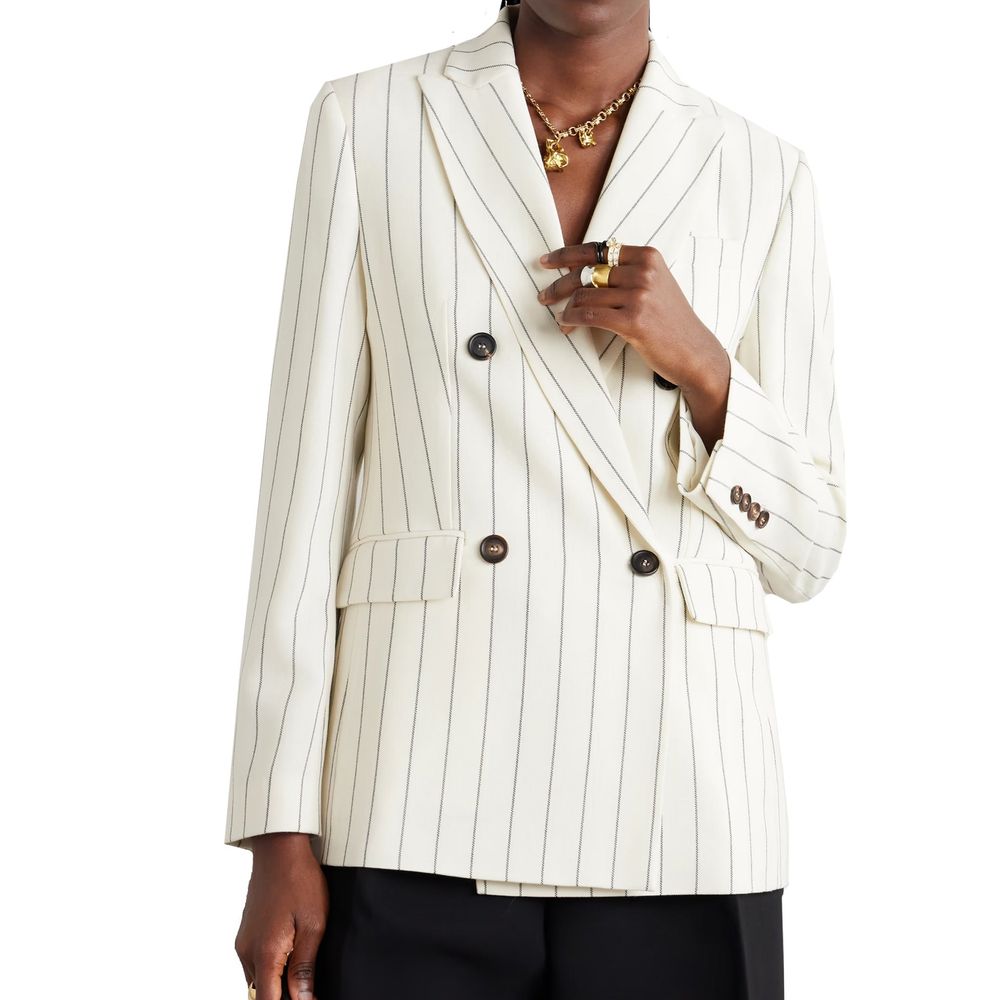Brunello Cucinelli White Wool Blazer Brunello Cucinelli
