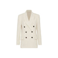 Brunello Cucinelli White Cotton Blazer Brunello Cucinelli