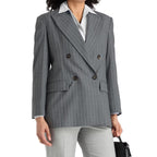 Brunello Cucinelli Gray Virgin Wool Blazer Brunello Cucinelli