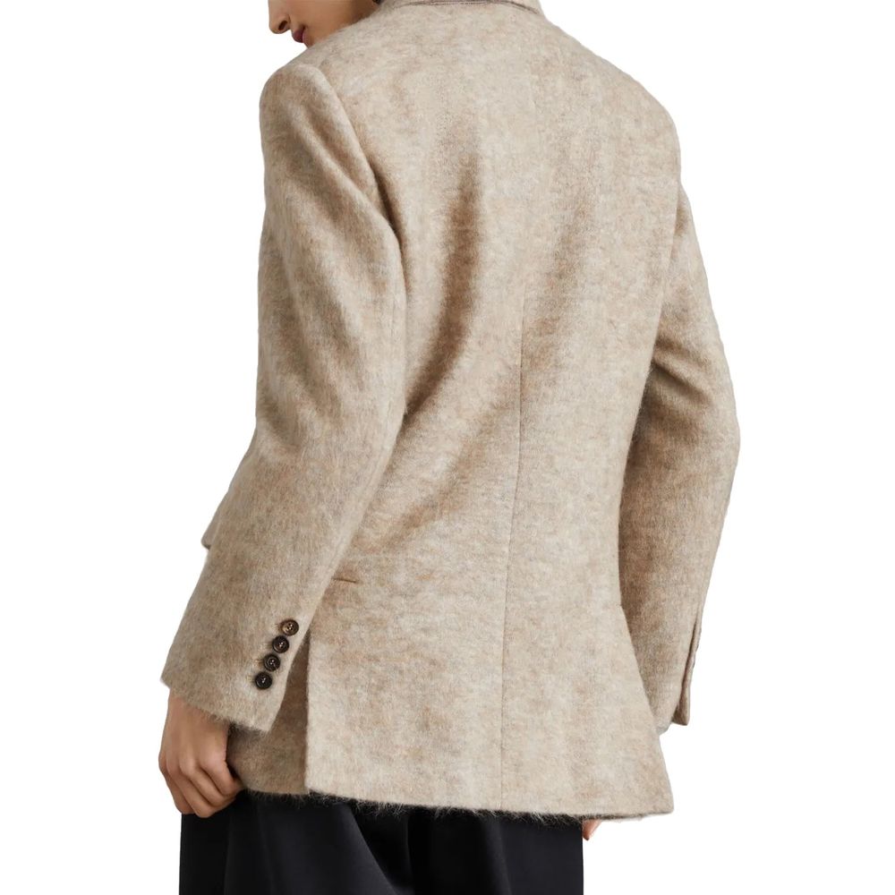 Brunello Cucinelli Beige Cashmere Blazer Brunello Cucinelli