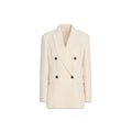 Brunello Cucinelli White Cotton Blazer Brunello Cucinelli