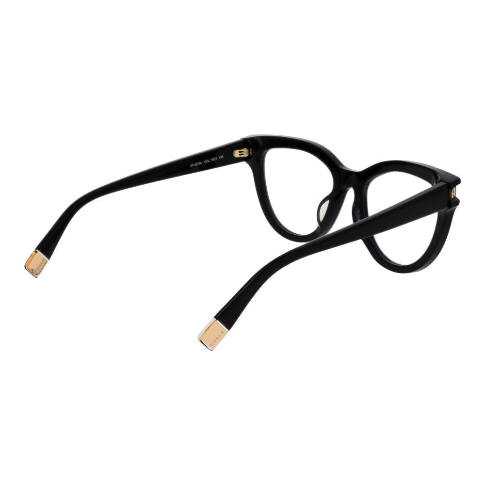 Furla Black Cellulose Acetate Glasses Frames
