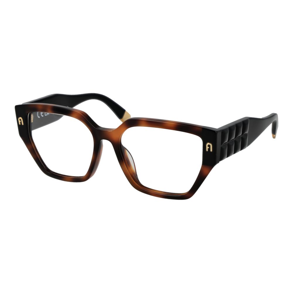 Furla Brown Cellulose Acetate Glasses Frames