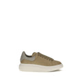 Alexander McQueen Beige Calf Leather Bos Taurus Platform Sneakers