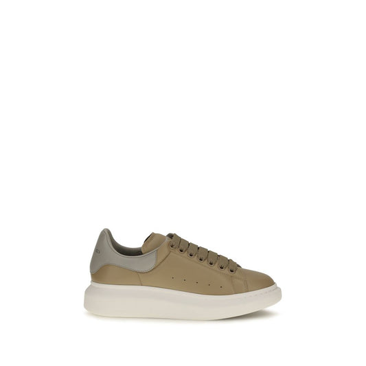 Alexander McQueen Beige Calf Leather Bos Taurus Platform Sneakers Alexander McQueen