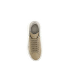 Alexander McQueen Beige Calf Leather Bos Taurus Platform Sneakers