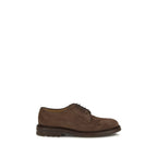 Brunello Cucinelli Brown Calf Leather Bos Taurus Oxfords And Derbies Brunello Cucinelli