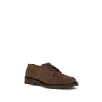 Brunello Cucinelli Brown Calf Leather Bos Taurus Oxfords And Derbies Brunello Cucinelli