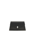Alexander McQueen Black Calf Leather Bos Taurus Shoulder Bag Alexander McQueen