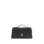 Alexander McQueen Black Calf Leather Bos Taurus Shoulder Bag Alexander McQueen