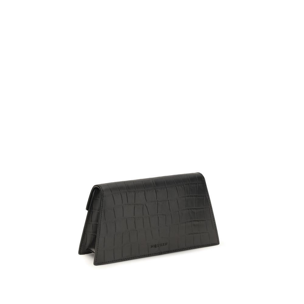 Alexander McQueen Black Calf Leather Bos Taurus Shoulder Bag Alexander McQueen