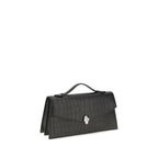 Alexander McQueen Black Calf Leather Bos Taurus Shoulder Bag Alexander McQueen