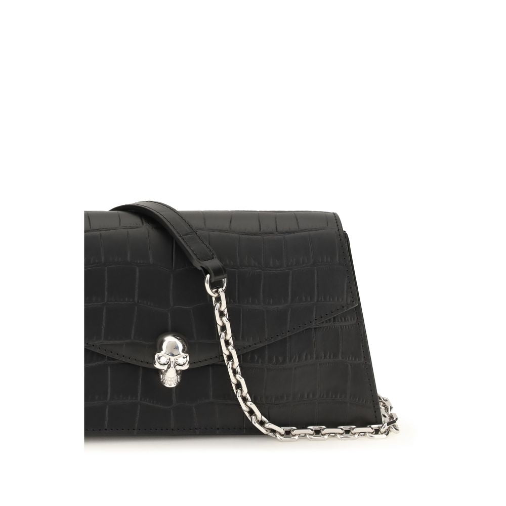 Alexander McQueen Black Calf Leather Bos Taurus Shoulder Bag Alexander McQueen
