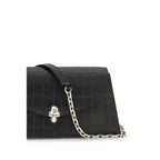 Alexander McQueen Black Calf Leather Bos Taurus Shoulder Bag Alexander McQueen