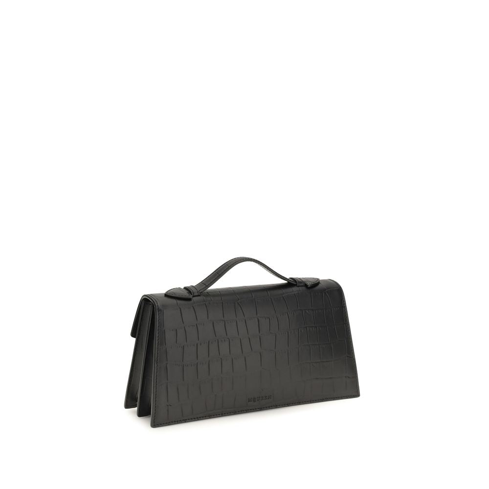 Alexander McQueen Black Calf Leather Bos Taurus Shoulder Bag Alexander McQueen