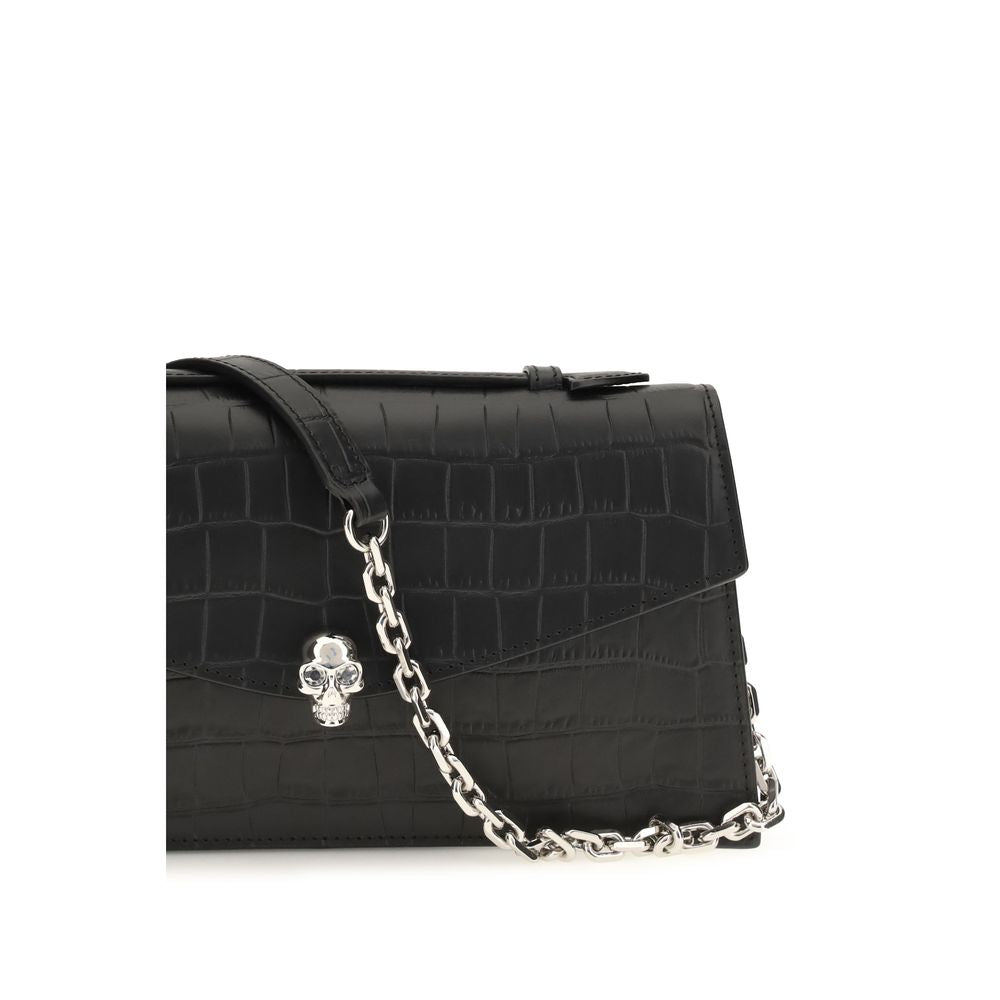 Alexander McQueen Black Calf Leather Bos Taurus Shoulder Bag Alexander McQueen