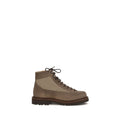 Brunello Cucinelli Brown Calf Leather Bos Taurus Lace-Up Boots - Eljoys Fashion 