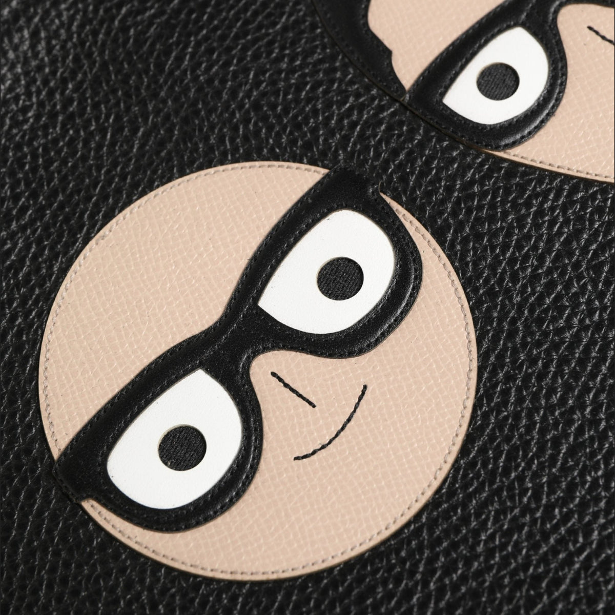 Dolce & Gabbana Black #DGFamily Embellished Leather Clutch Borse Bag
