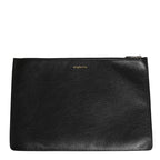 Dolce & Gabbana Black #DGFamily Embellished Leather Clutch Borse Bag