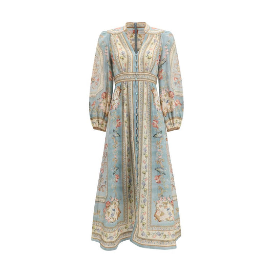 Zimmermann Multicolor Linen Casual Dress Zimmermann