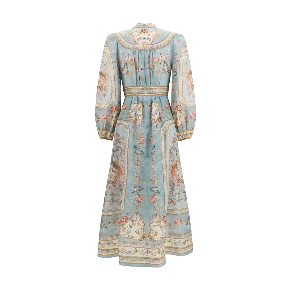 Zimmermann Multicolor Linen Casual Dress Zimmermann
