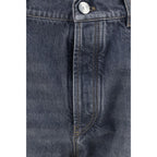 Brunello Cucinelli Gray Cotton Straight-Leg Jeans