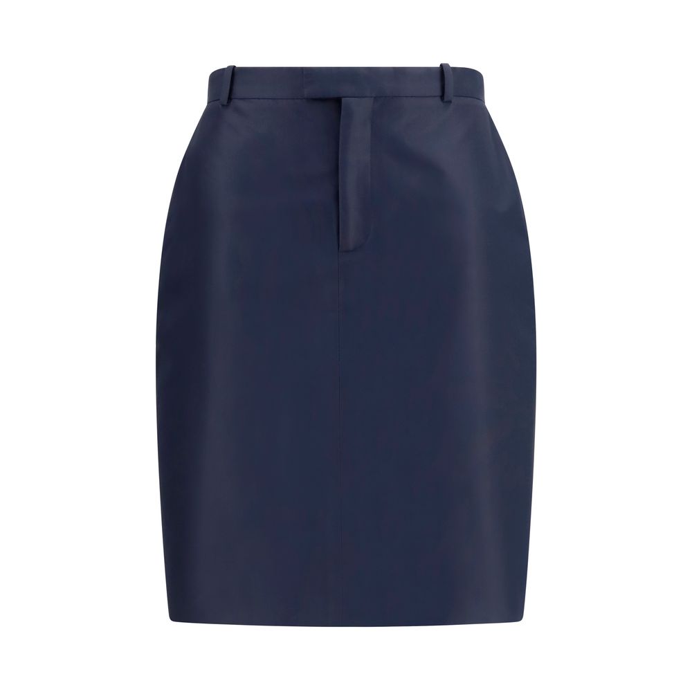 Gucci Blue Silk Skirt Gucci