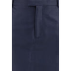 Gucci Blue Silk Skirt