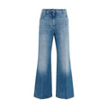 Valentino Blue Cotton Straight-Leg Jeans
