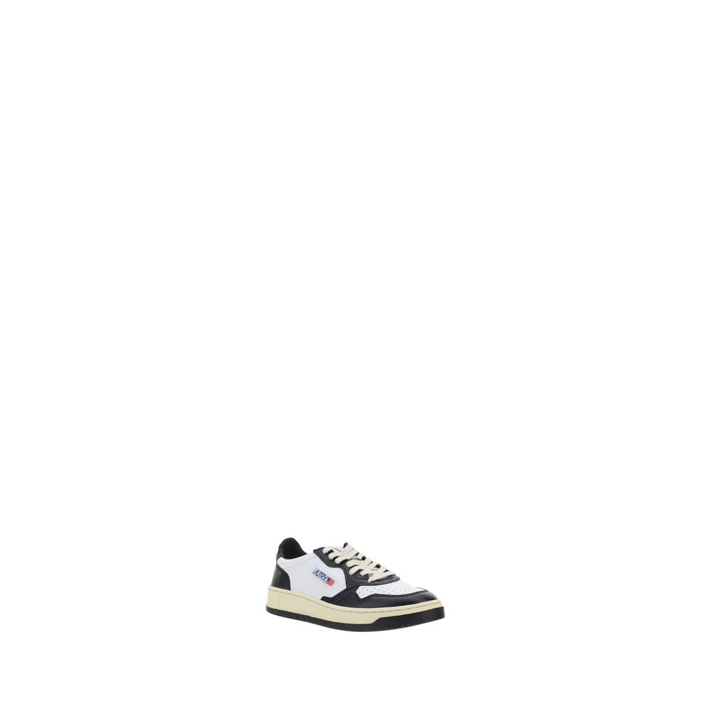 Autry White Calf Leather Bos Taurus Athletic Sneakers Autry