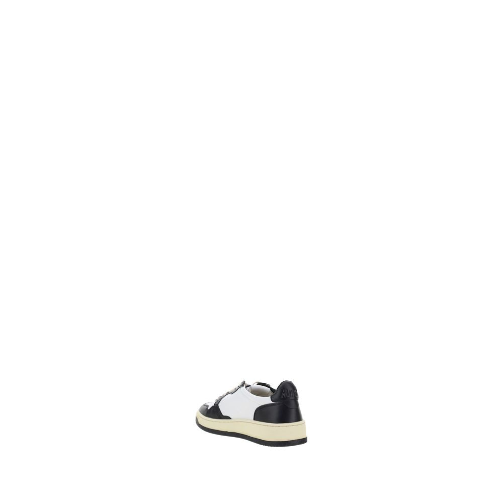 Autry White Calf Leather Bos Taurus Athletic Sneakers Autry