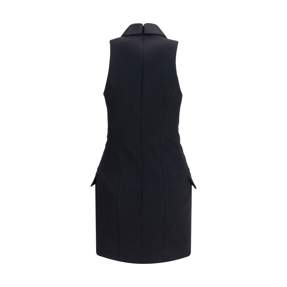 Balmain Black Wool Oves Aries Casual Dress Balmain