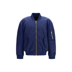 Balmain Blue Polyamide Bomber