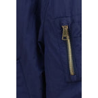 Balmain Blue Polyamide Bomber