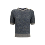 Balmain Blue Polyamide Sweater