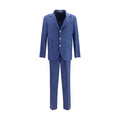 Brunello Cucinelli Blue Wool Oves Aries Two-Piece Suit Brunello Cucinelli