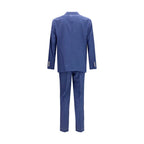 Brunello Cucinelli Blue Wool Oves Aries Two-Piece Suit Brunello Cucinelli